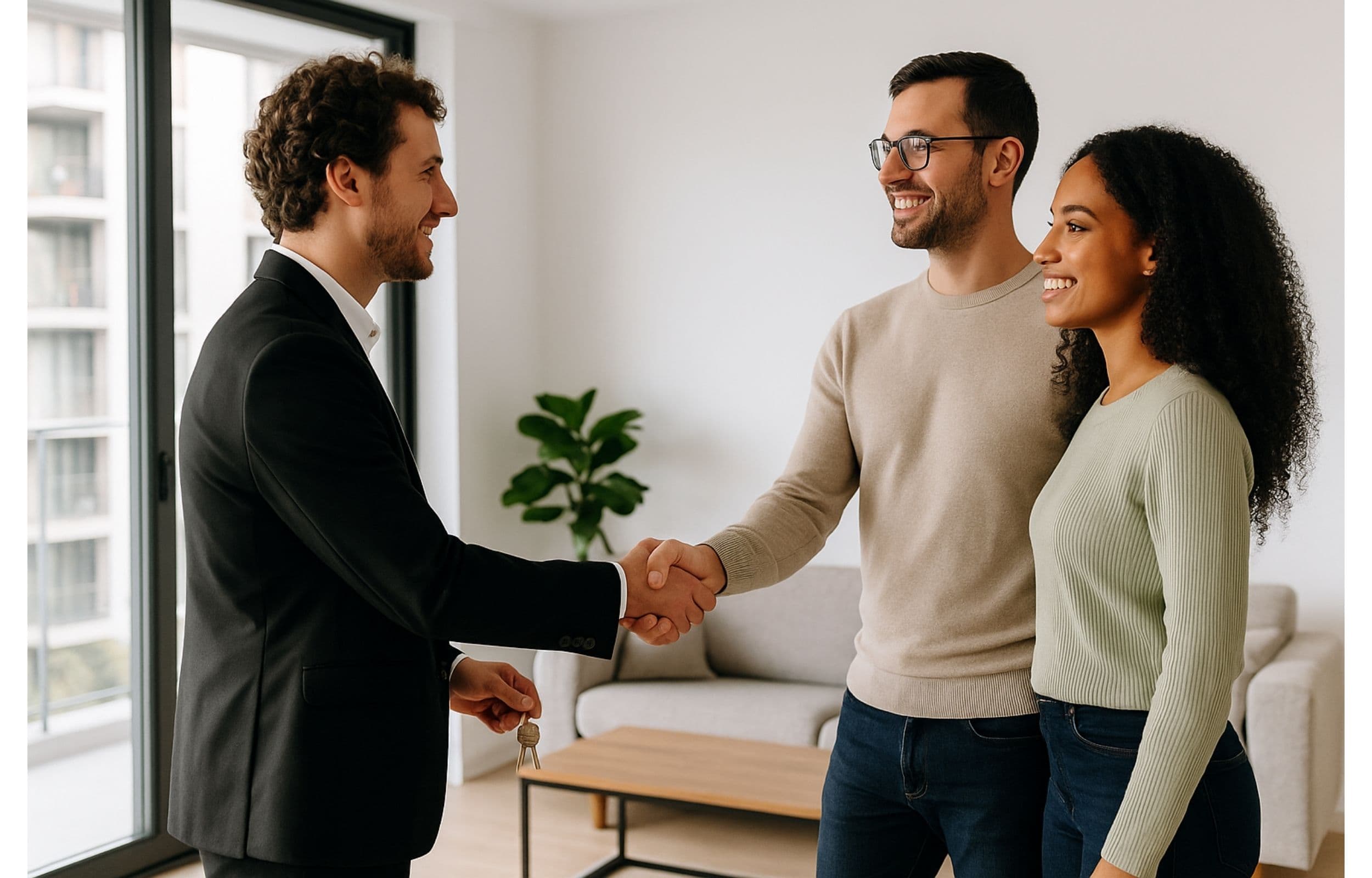 Modern apartment building